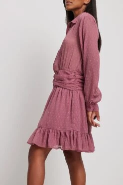 Robe Courte En Dobby à Taille Marquée -Lady Doux Soldes Magasin nakd dobby waist detail mini dress 1014 001459 0107 6421 1