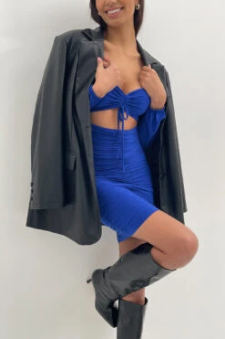 Robe Mini Avec Cordon De Serrage -Lady Doux Soldes Magasin nakd drawstring detail mini dress 1017 001543 0003 04