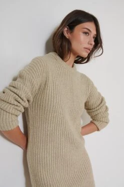 Robe En Maille à épaules Tombantes -Lady Doux Soldes Magasin nakd dropped shoulder knitted dress 1733 000011 1201 05g