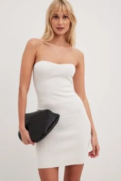 NA-KD Robe Courte En Maille Raffinée -Lady Doux Soldes Magasin nakd fine knitted midi tube dress 1100 007132 0260 2659 1