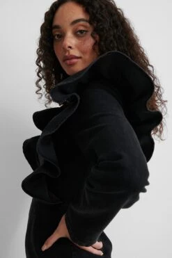 NA-KD Robe En Jean à Volants -Lady Doux Soldes Magasin nakd flounce denim dress 1018 006971 1198 04