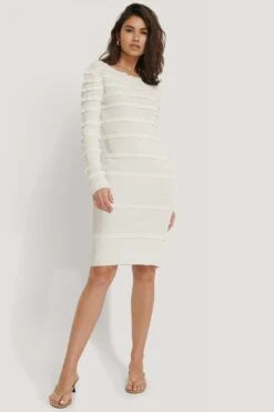 NA-KD Robe En Tricot À Volants