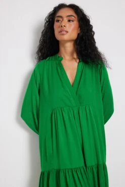 NA-KD Robe Midi Fluide -Lady Doux Soldes Magasin nakd flowy v neck midi dress 1100 006819 0010 2851