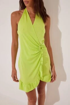 Mini Robe à Détails Volants -Lady Doux Soldes Magasin nakd frill detail mini dress 1018 009675 0010 4667 1