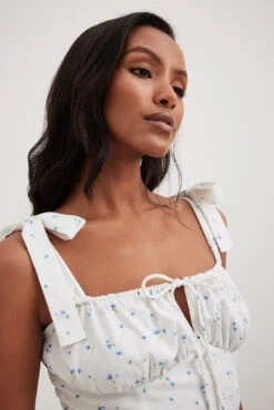 Robe Mi-longue à Fronces -Lady Doux Soldes Magasin nakd gathered detail strap midi dress 1736 000605 9668 0452