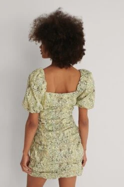 Robe Mini à Fronces Biologique -Lady Doux Soldes Magasin nakd gathered mini cotton dress 1018 007311 8202 02k