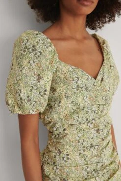 Robe Mini à Fronces Biologique -Lady Doux Soldes Magasin nakd gathered mini cotton dress 1018 007311 8202 04g