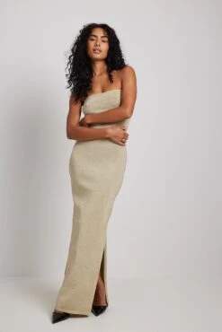 Robe Tube Longue Pailletée En Maille -Lady Doux Soldes Magasin nakd glitter knitted maxi tube dress 1100 006912 0013 3522