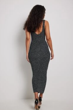 NA-KD Robe Mi-longue En Maille Brillante -Lady Doux Soldes Magasin nakd glitter knitted midi dress 1100 006844 0002 0798 1