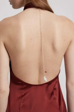 Robe Courte En Satin à Dos Nu -Lady Doux Soldes Magasin nakd halterneck satin mini dress 1781 000014 0039 36601