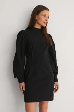 Robe Col Haut -Lady Doux Soldes Magasin nakd high neck ls dress 1100 004131 0002 03j