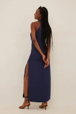 Maxi Robe Col Haut -Lady Doux Soldes Magasin nakd high neck maxi satin dress 1018 009414 0018 4165