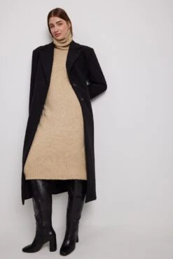 NA-KD Robe Tricotée Col Haut -Lady Doux Soldes Magasin nakd high neck oversized knitted dress 1100 005658 0295 40158