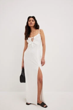 Maxi Robe à Fente Haute -Lady Doux Soldes Magasin nakd high slit maxi dress 1804 000015 0001 10358 01c