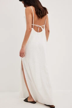 Maxi Robe à Fente Haute -Lady Doux Soldes Magasin nakd high slit maxi dress 1804 000015 0001 10405