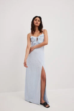 Maxi Robe à Fente Haute -Lady Doux Soldes Magasin nakd high slit maxi dress 1804 000015 0047 9408 01c