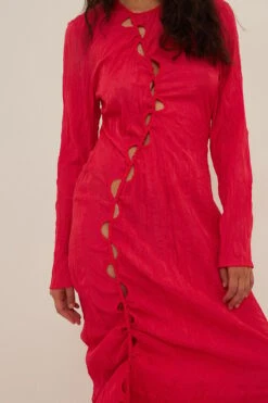 Robe Longue à Détails Trous -Lady Doux Soldes Magasin nakd hole details maxi dress 1018 008987 0004 0270