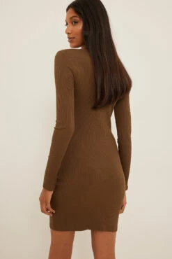 NA-KD Robe à Boutons -Lady Doux Soldes Magasin nakd keyhole button detail dress 1100 006119 0017 3135