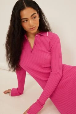 Robe Mini En Tricot à Col -Lady Doux Soldes Magasin nakd knitted collar mini dress 1750 000000 7708 3012 5