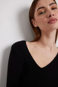 Robe Longue En Tricot à Découpes -Lady Doux Soldes Magasin nakd knitted cut out detail maxi dress 1018 008979 0002 40074 1