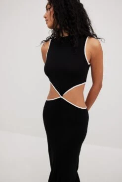 Robe Longue En Maille à Découpe 10 Robe Longue En Maille à Découpe -Lady Doux Soldes Magasin nakd knitted cut out maxi dress 1795 000017 0002 23205