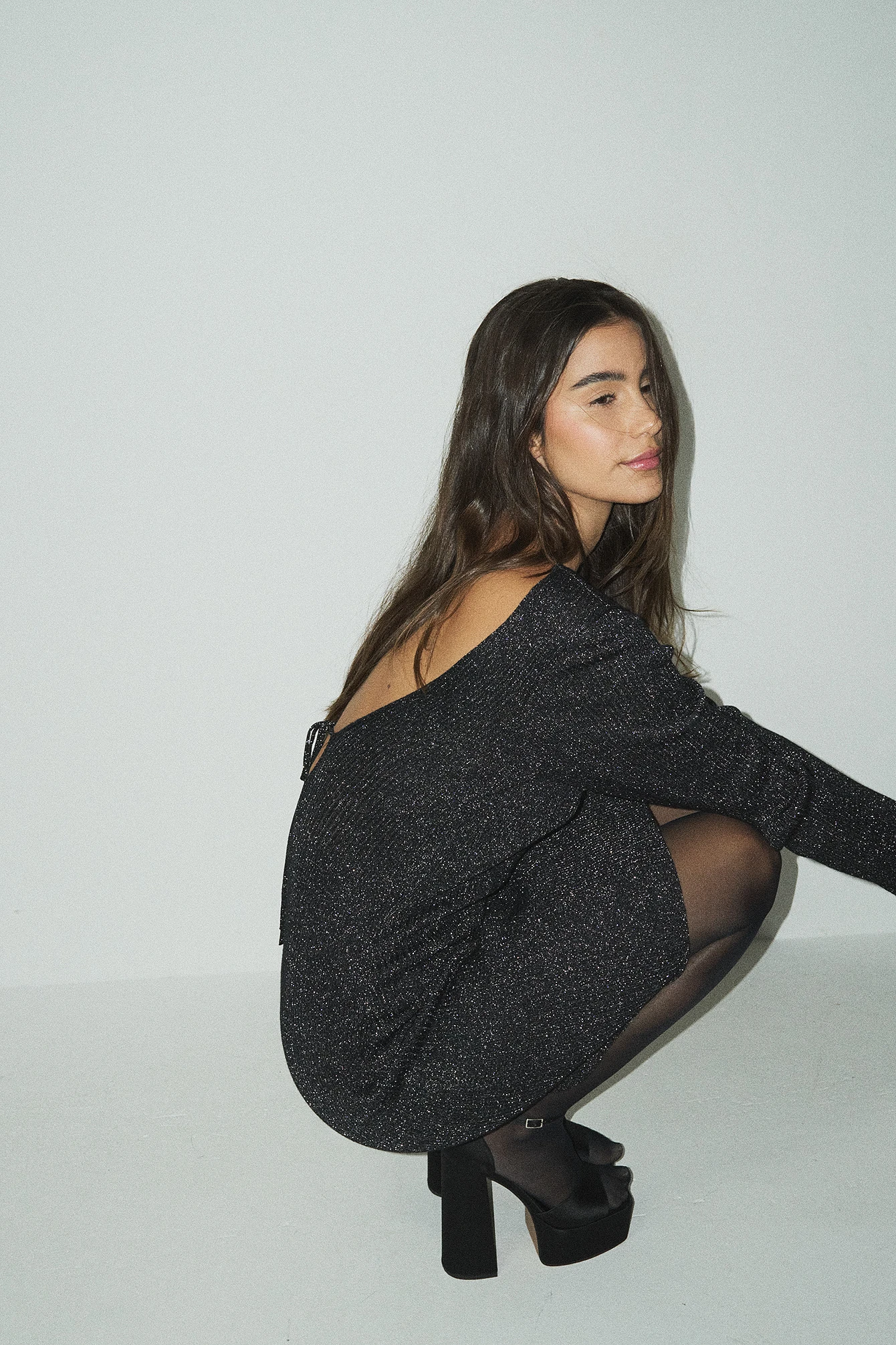 Robe Nouée En Maille Lurex 5 Robe Nouée En Maille Lurex – Image 5