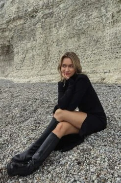 Robe Mi-longue En Tricot -Lady Doux Soldes Magasin nakd knitted maxi dress 1711 000063 0002 1