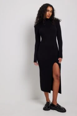 Robe Mi-longue En Tricot -Lady Doux Soldes Magasin nakd knitted maxi dress 1711 000063 0002 24960