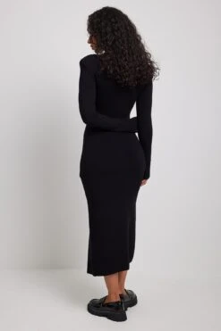 Robe Mi-longue En Tricot -Lady Doux Soldes Magasin nakd knitted maxi dress 1711 000063 0002 24992