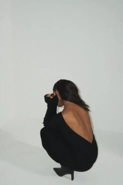 Robe Mi-longue En Maille à Dos Ouvert -Lady Doux Soldes Magasin nakd knitted open back midi dress 1648 000181 0002 1 iphone