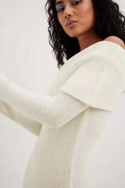 Robe Mi-longue En Tricot 12 Robe Mi-longue En Tricot -Lady Doux Soldes Magasin nakd knitted overfold maxi dress 1018 010095 0260 10577