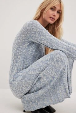 NA-KD Robe Mi-longue En Maille à Larges Côtes -Lady Doux Soldes Magasin nakd knitted wide rib midi dress 1100 007006 0047 16223 1