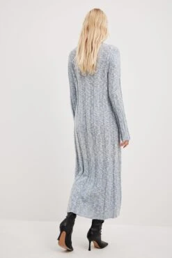 NA-KD Robe Mi-longue En Maille à Larges Côtes -Lady Doux Soldes Magasin nakd knitted wide rib midi dress 1100 007006 0047 16229