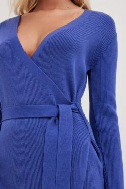 NA-KD Robe Mini Portefeuille à Ceinture -Lady Doux Soldes Magasin nakd knitted wrap midi dress 1100 006770 0003 20979