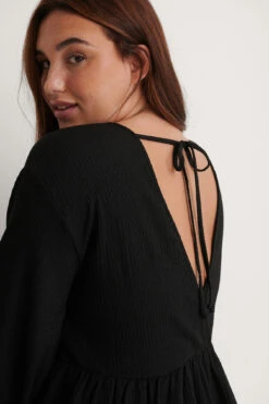 Robe Nouée Dans Le Dos Recyclée -Lady Doux Soldes Magasin nakd knot back detail dress 1014 001201 0002 04g