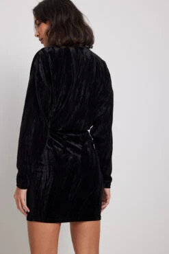 Robe Courte Ample En Velours -Lady Doux Soldes Magasin nakd loose velvet mini dress 1017 002018 0002 31363