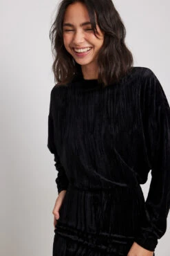 Robe Courte Ample En Velours