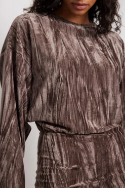 Robe Courte Ample En Velours -Lady Doux Soldes Magasin nakd loose velvet mini dress 1017 002018 0017 41647