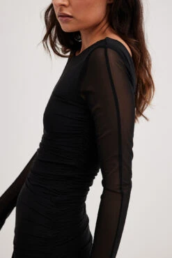 Mini Robe En Maille -Lady Doux Soldes Magasin nakd mesh detail mini dress 1018 010505 0002 14414