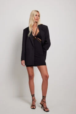 Robe à Bretelles Spaghetti Et Tulle -Lady Doux Soldes Magasin nakd mesh detail spaghetti strap dress 1017 002130 0002 0721