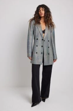 Robe Blazer Métallisée -Lady Doux Soldes Magasin nakd metallic blazer dress 1017 001766 0303 9325