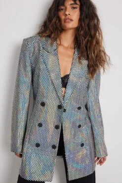 Robe Blazer Métallisée -Lady Doux Soldes Magasin nakd metallic blazer dress 1017 001766 0303 9342