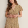NA-KD Robe Mini Boutonnée À Motifs