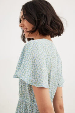 NA-KD Robe Mini Boutonnée à Motifs -Lady Doux Soldes Magasin nakd mini printed buttoned dress 1100 006140 0003 28933 1