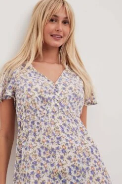 NA-KD Robe Mini Boutonnée à Motifs -Lady Doux Soldes Magasin nakd mini printed buttoned dress 1100 006140 0793 4695