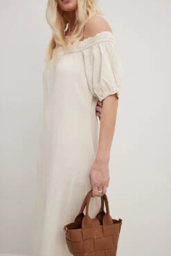 Robe Mi-longue Fluide à épaules Dénudées -Lady Doux Soldes Magasin nakd off shoulder flowy midi dress 1014 001525 0260 18144