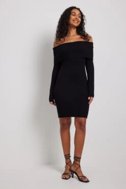 Robe Mini à épaules Dénudées -Lady Doux Soldes Magasin nakd off shoulder mini dress 1711 000079 0002 25245
