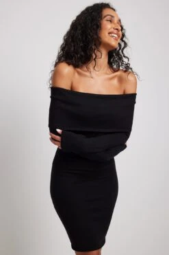 Robe Mini à épaules Dénudées -Lady Doux Soldes Magasin nakd off shoulder mini dress 1711 000079 0002 25263
