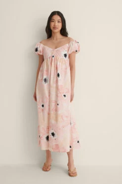 Robe Mi-longue à épaules Dénudées