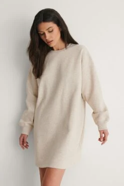 Robe Sweatshirt Oversize Bio -Lady Doux Soldes Magasin nakd organic oversized sweatshirt dress 1018 007266 0295 04j